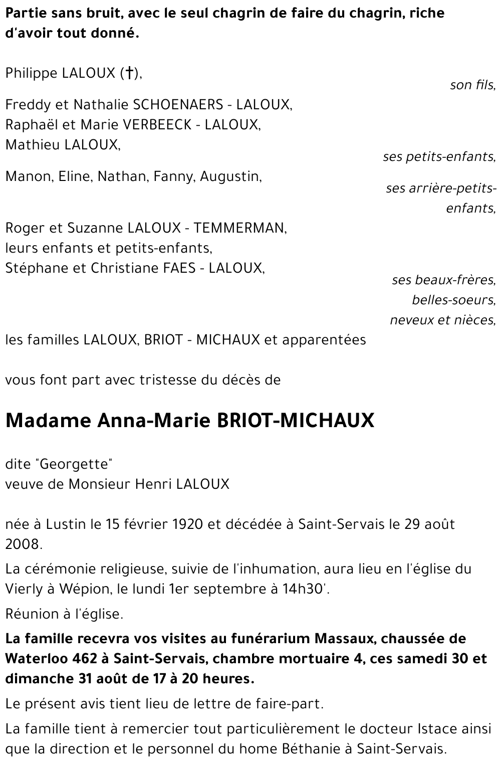 Anna-Marie BRIOT-MICHAUX