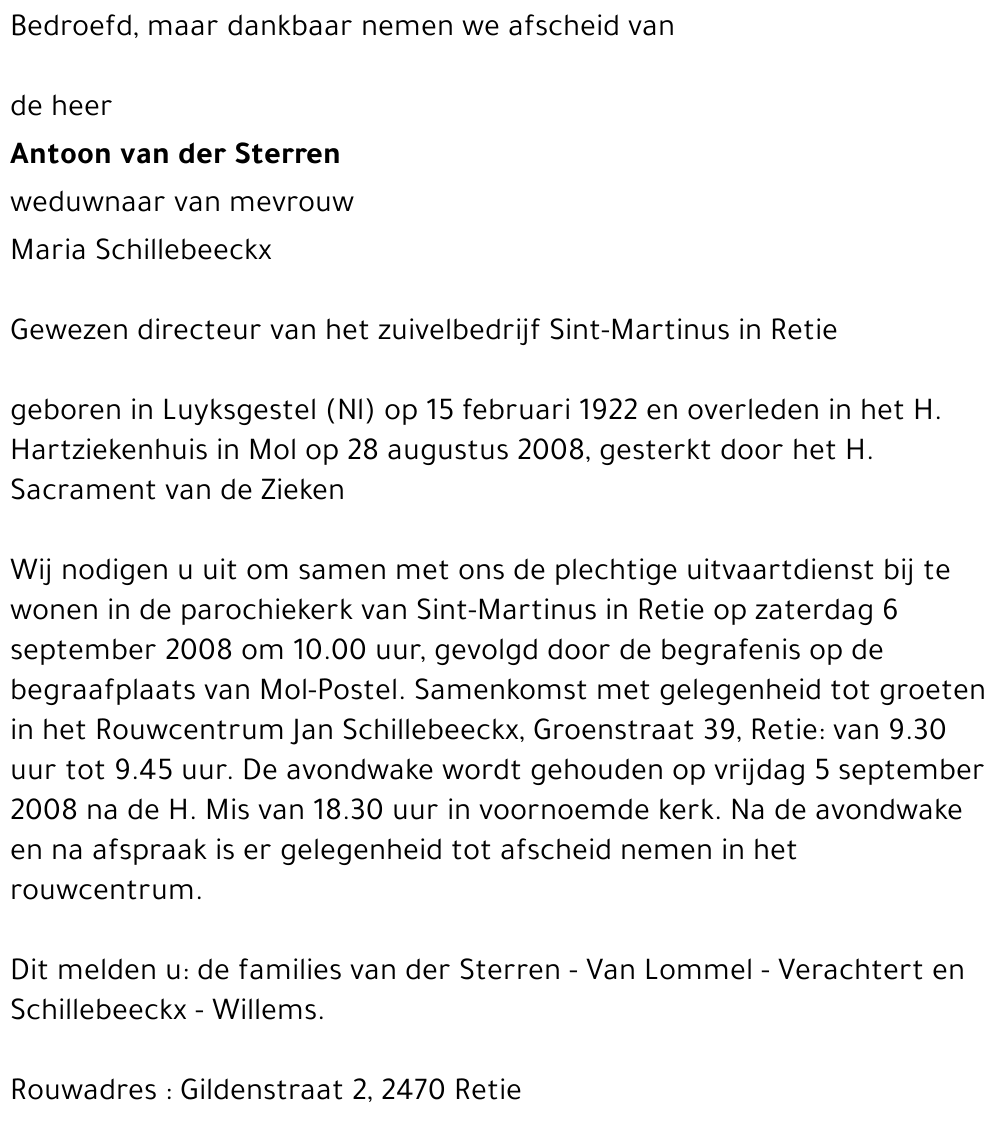 Antoon van der Sterren