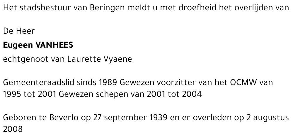 Eugeen Vanhees