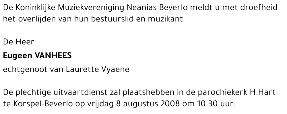 Eugeen Vanhees
