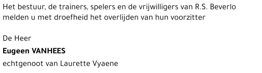 Eugeen Vanhees