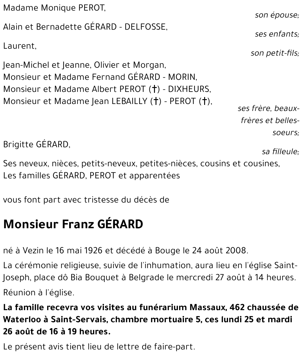 Franz GÉRARD