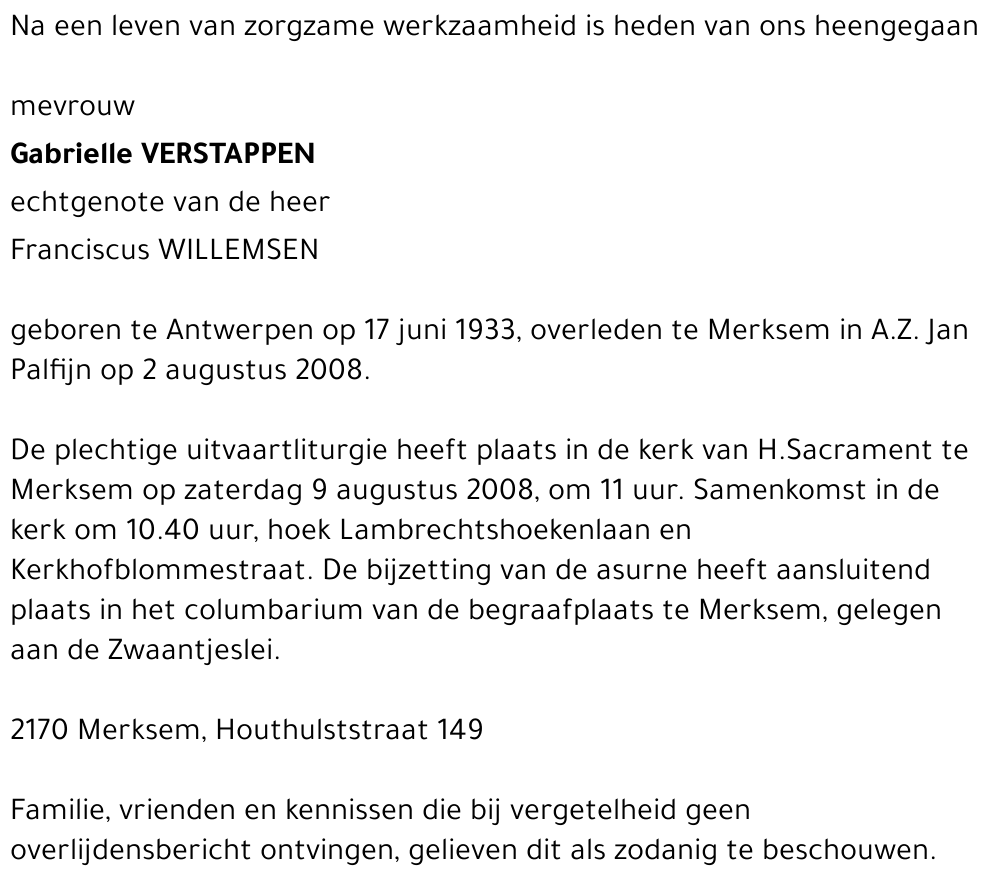 Gabriëlle Verstappen