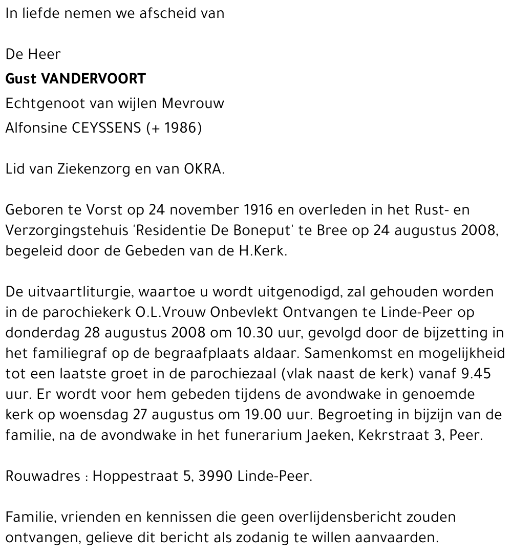 Gust Vandervoort