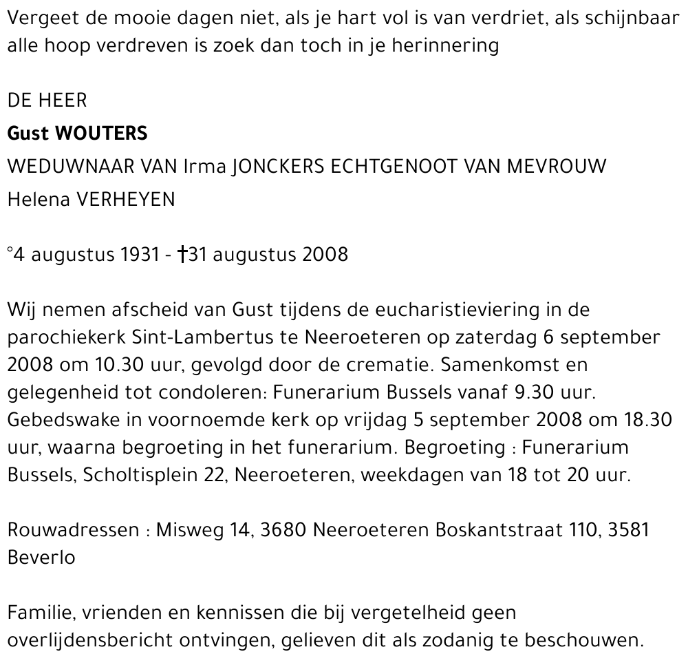 Gust Wouters