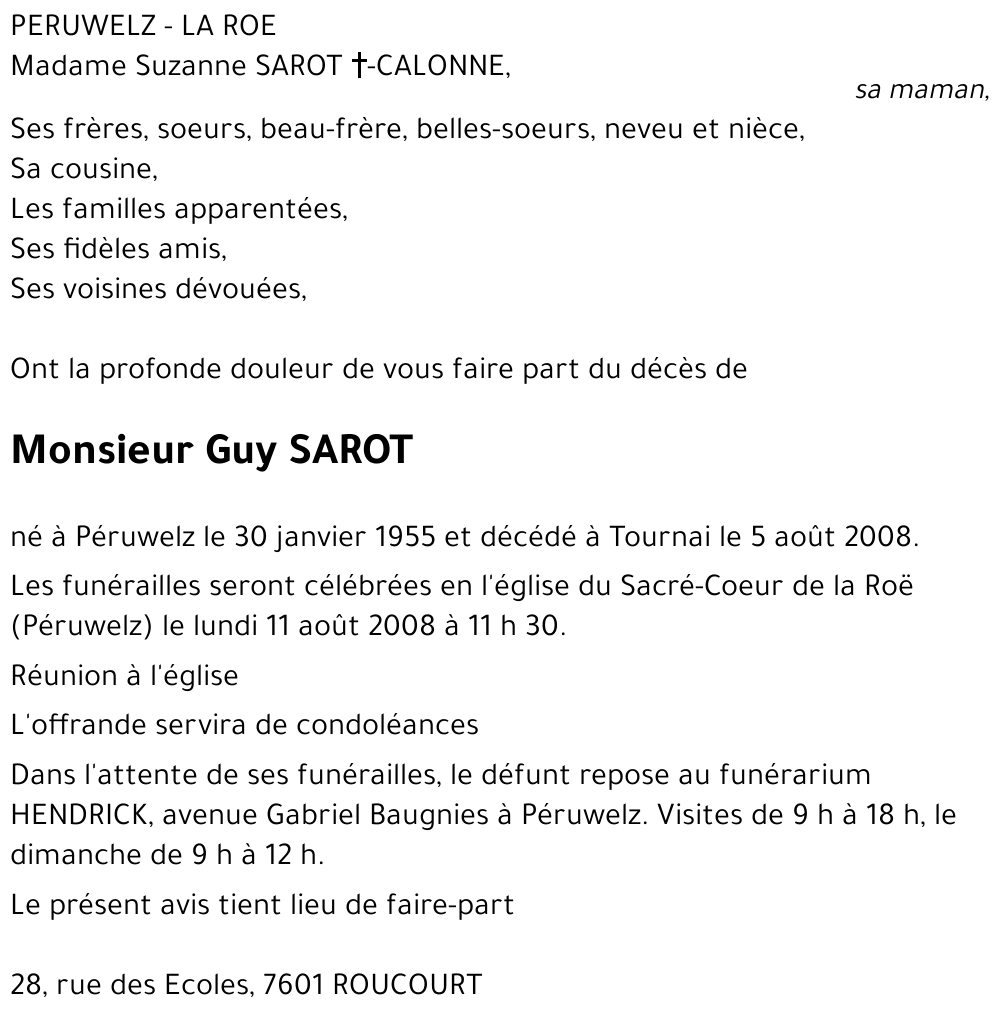 Guy SAROT