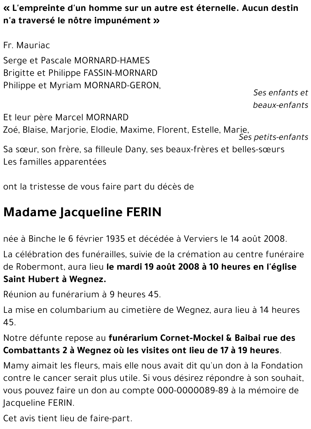 Jacquline FERIN