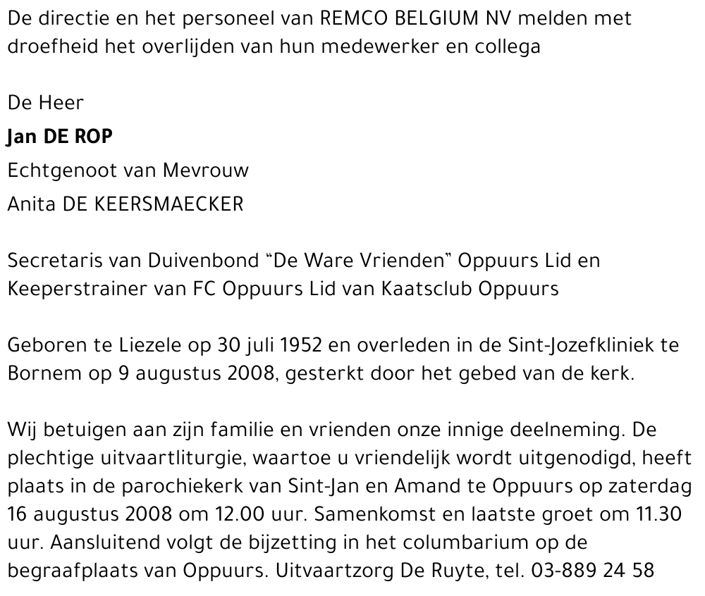 Jan De Rop