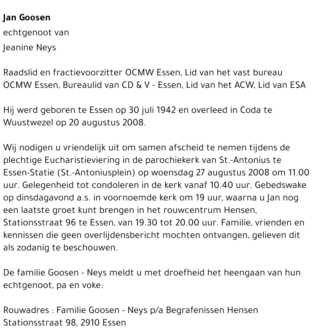 Jan Goosen