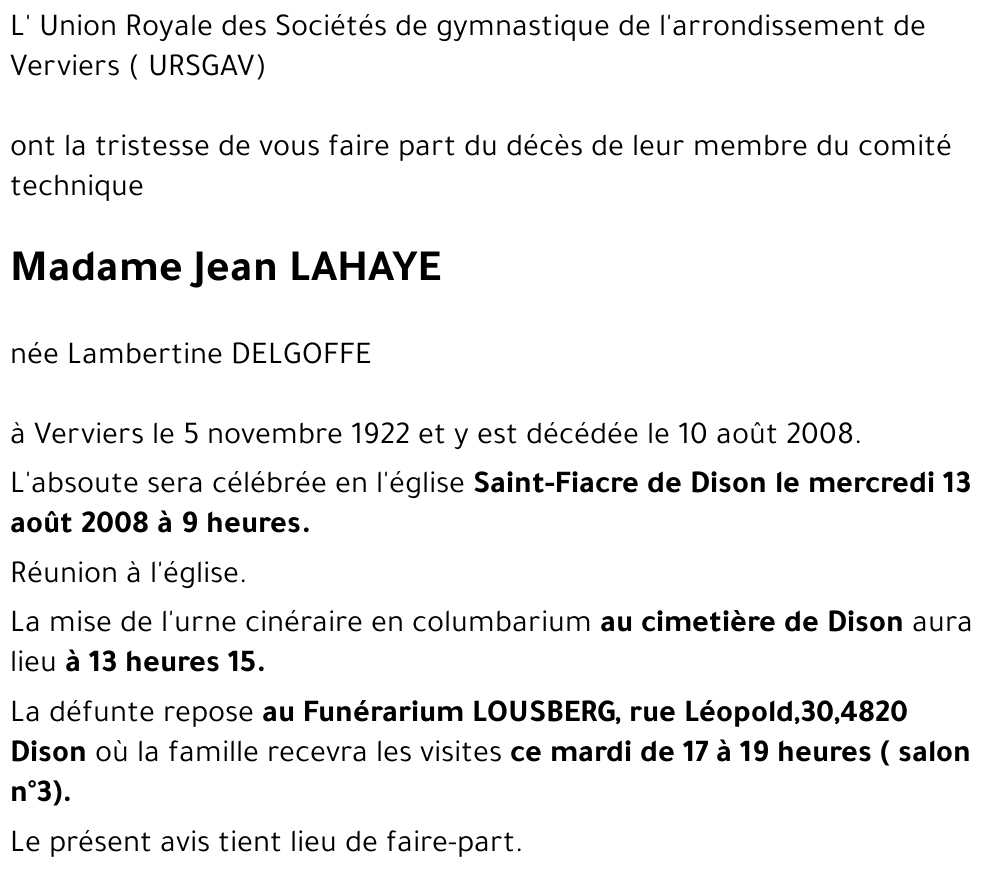 Jean LAHAYE