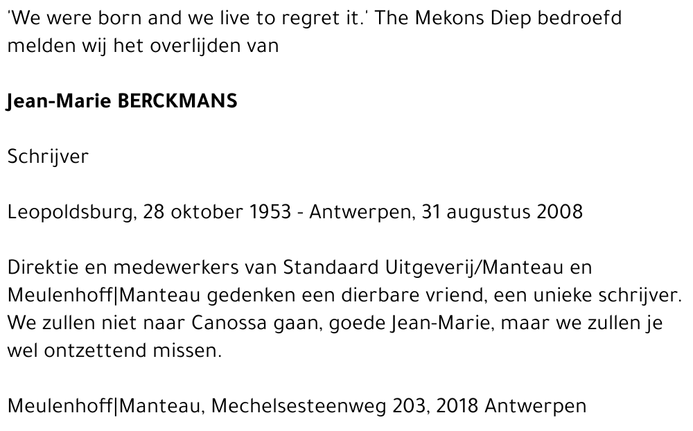 Jean-Marie Berckmans