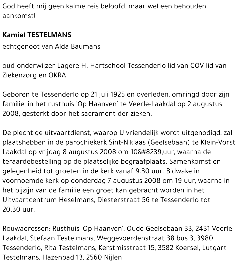 Kamiel Testelmans