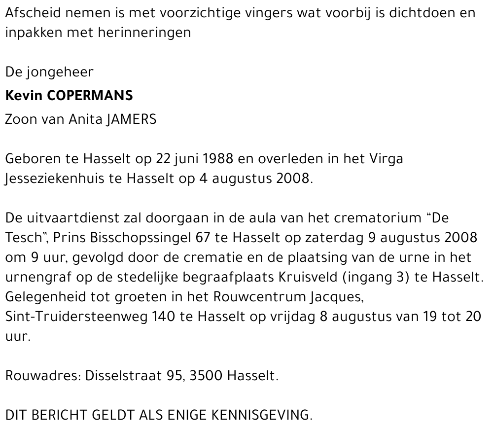 Kevin Copermans