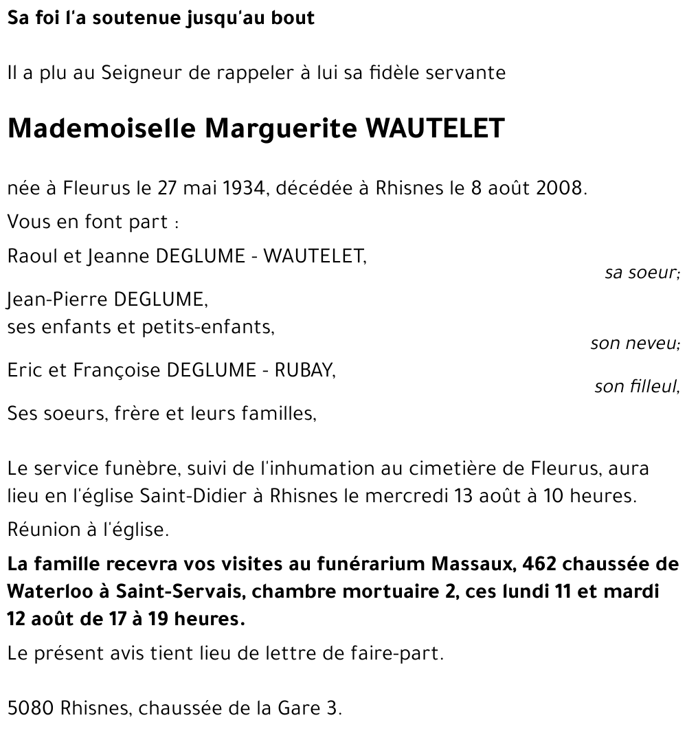 Marguerite WAUTELET