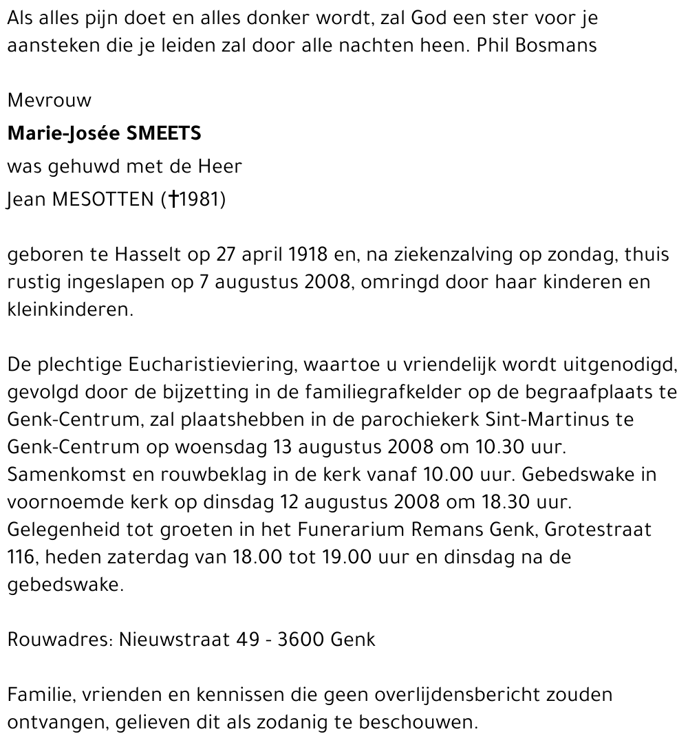 Marie-Josée SMEETS
