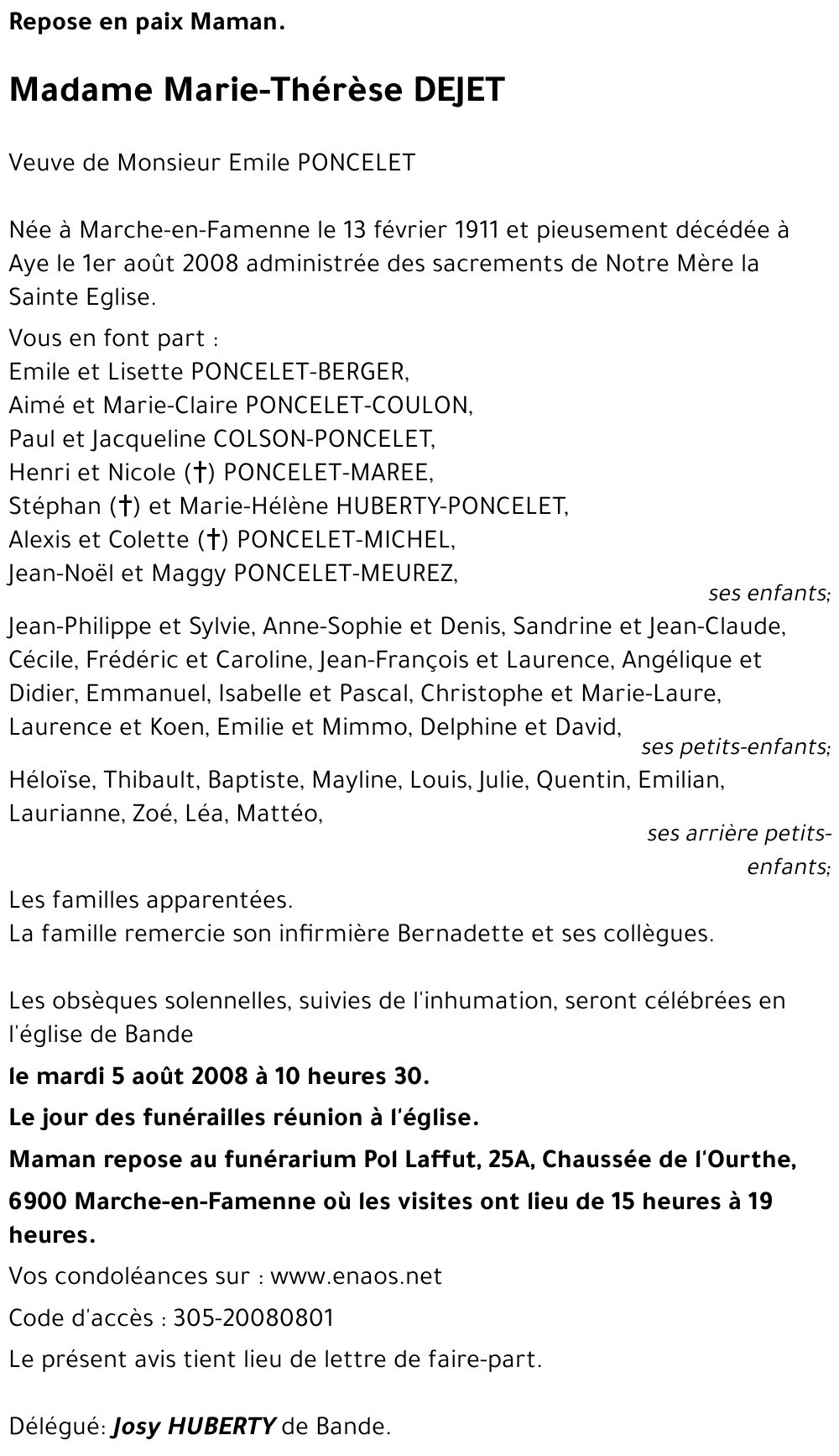 Marie-Thérèse DEJET