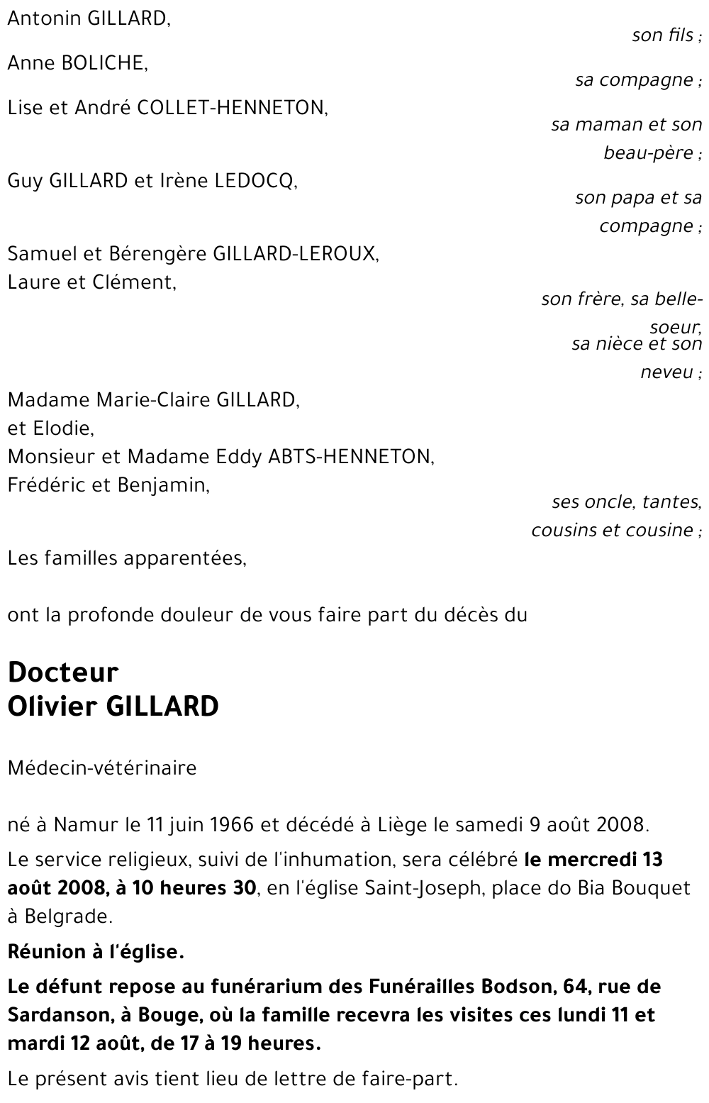 Olivier GILLARD