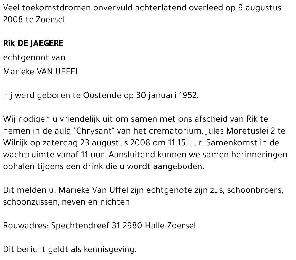 Rik De Jaegere