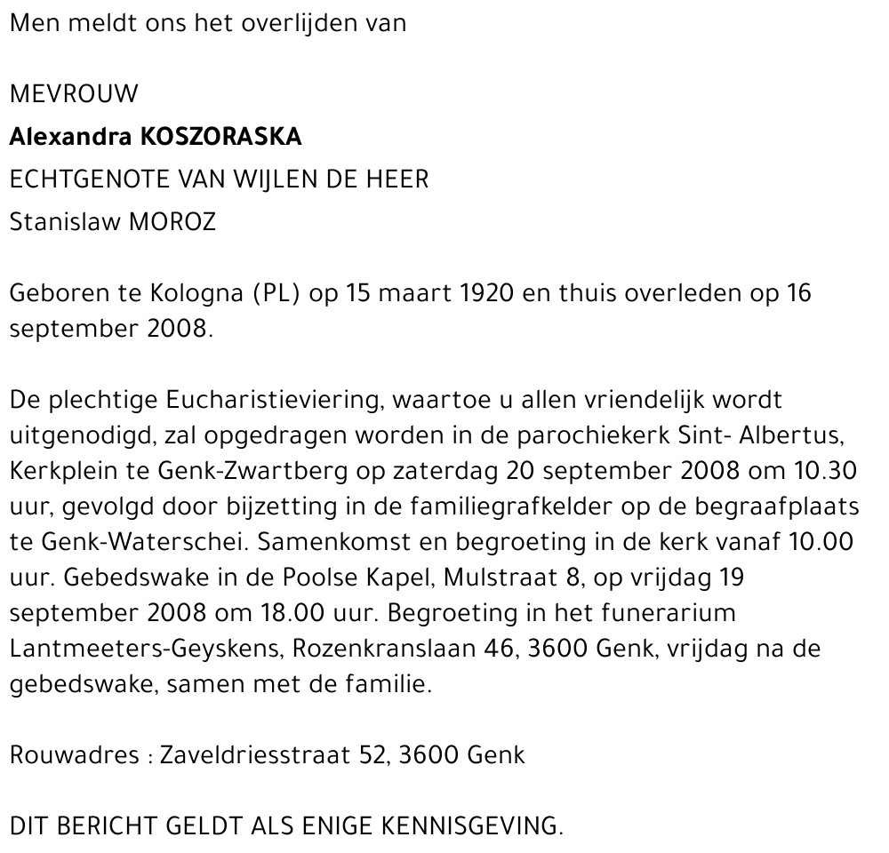 Alexandra KOSZORASKA