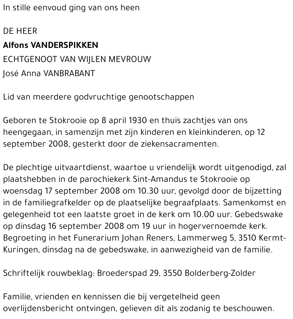 Alfons Vanderspikken