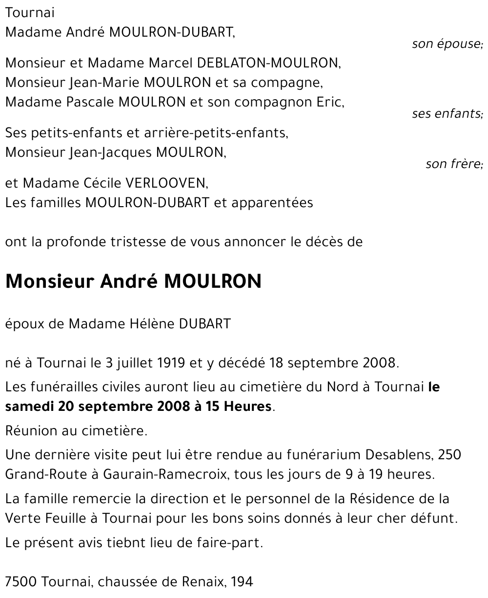 André MOULRON