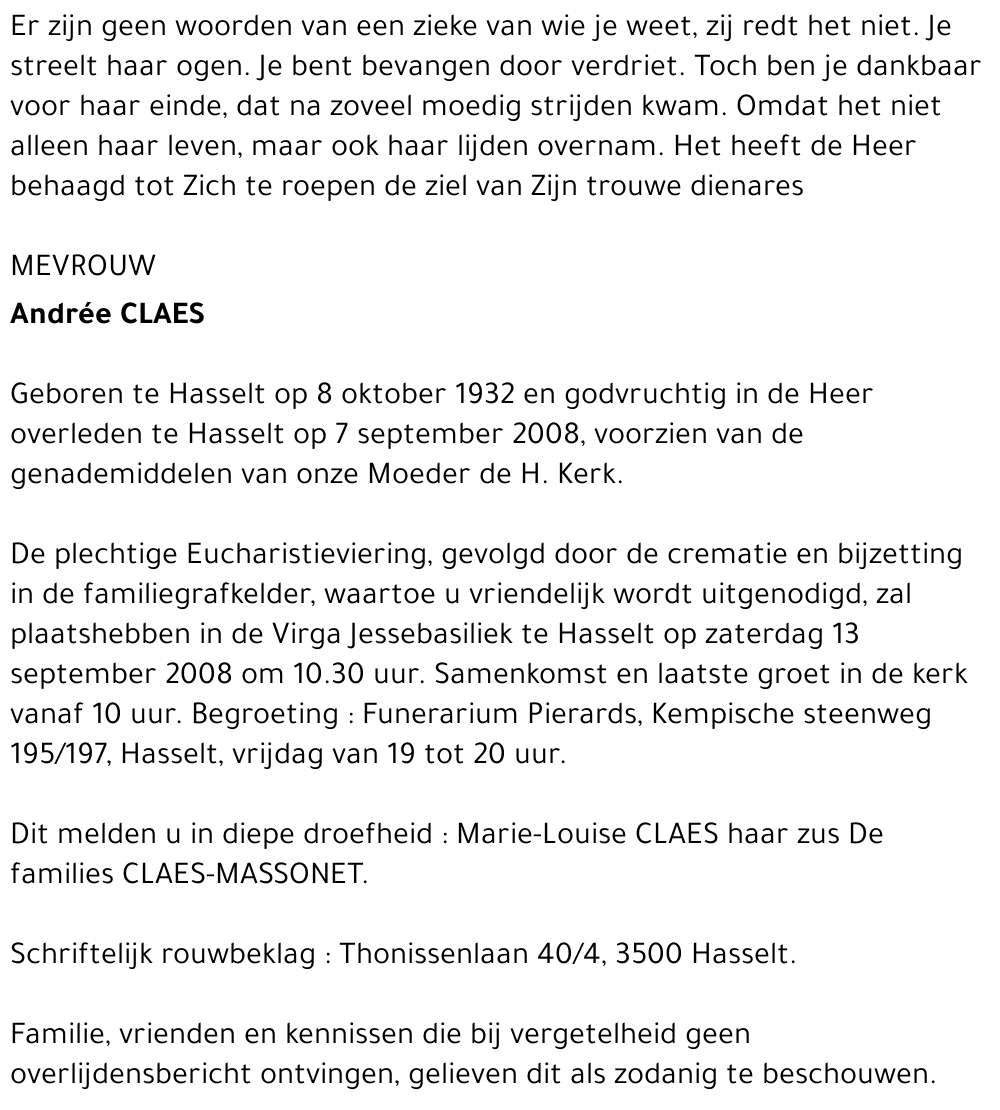 Andrée Claes
