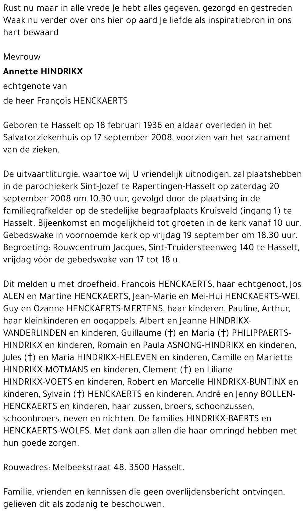 Annette Hindrikx