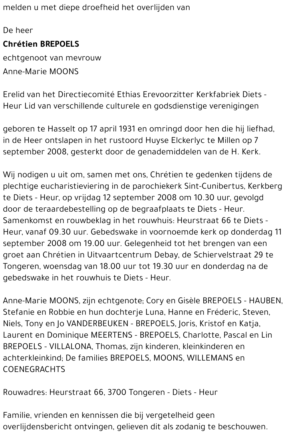 Chrétien Brepoels