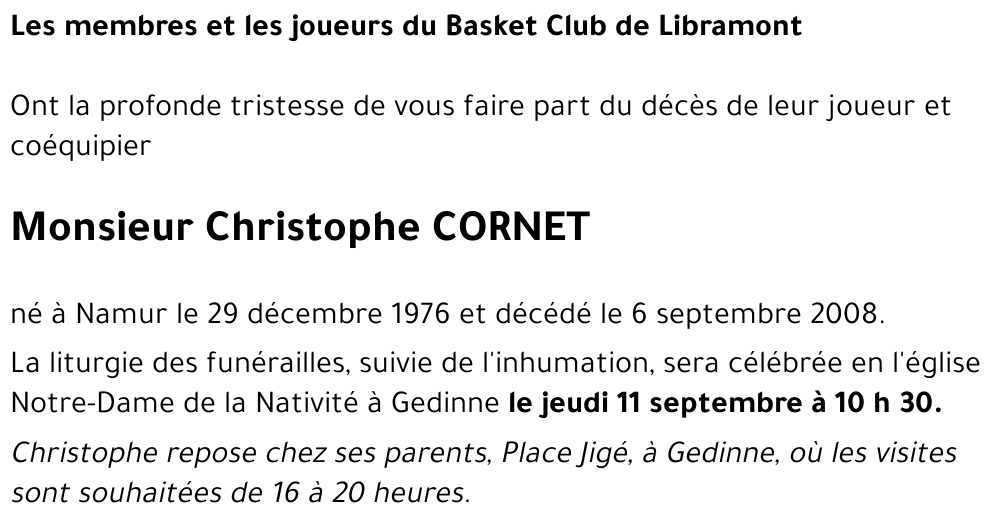 Christophe CORNET