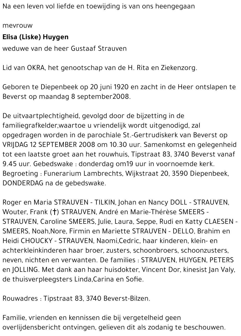 Elisa (Liske) Huygen