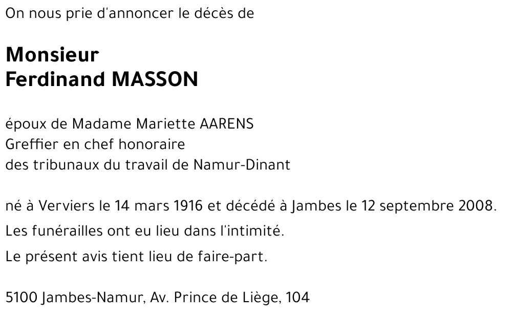 Ferdinand MASSON