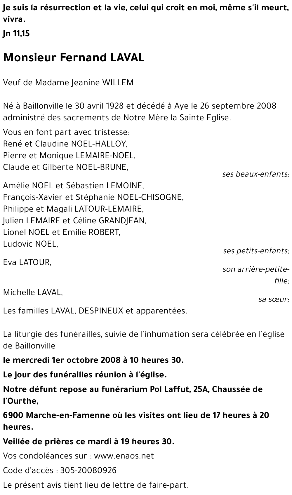 Fernand LAVAL