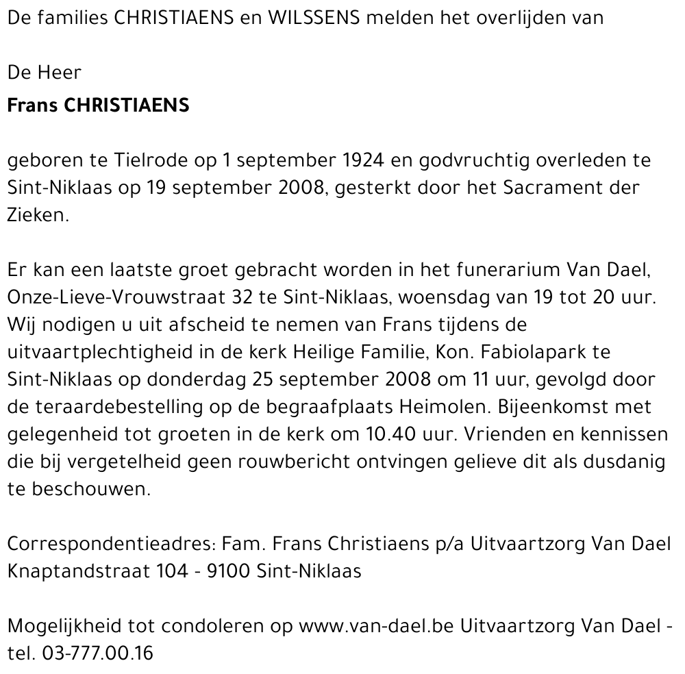 Frans Christiaens