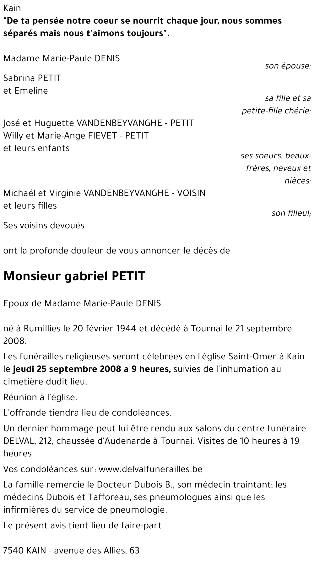 gabriel PETIT