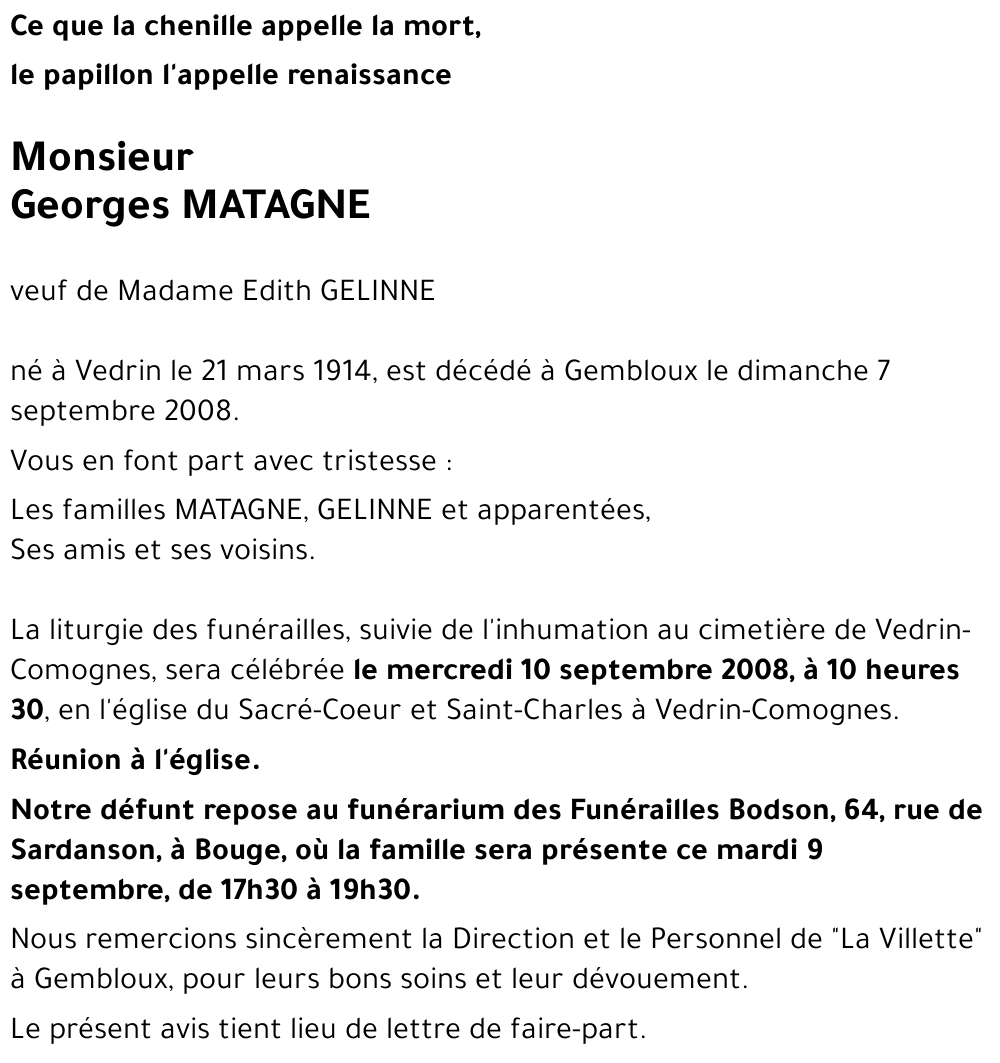 Georges MATAGNE