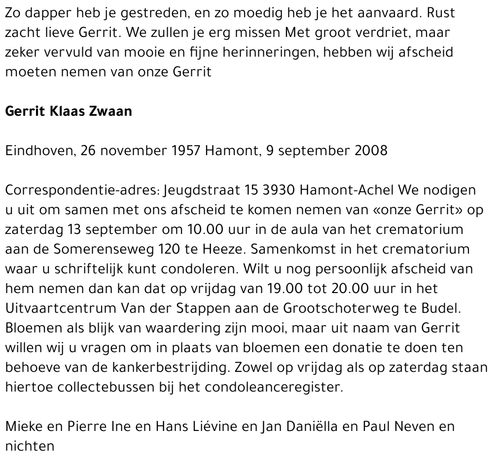 Gerrit Klaas Zwaan