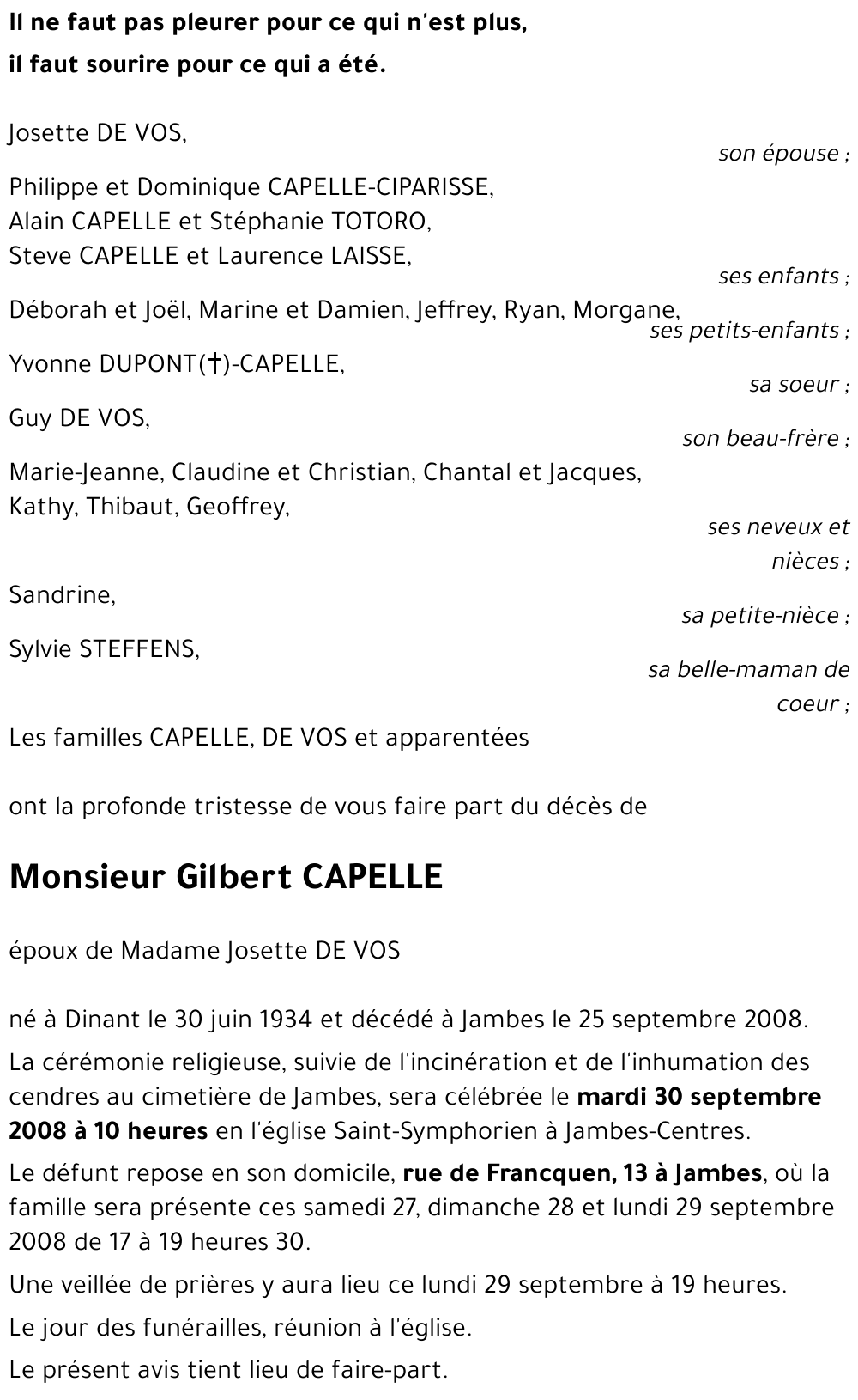 Gilbert CAPELLE