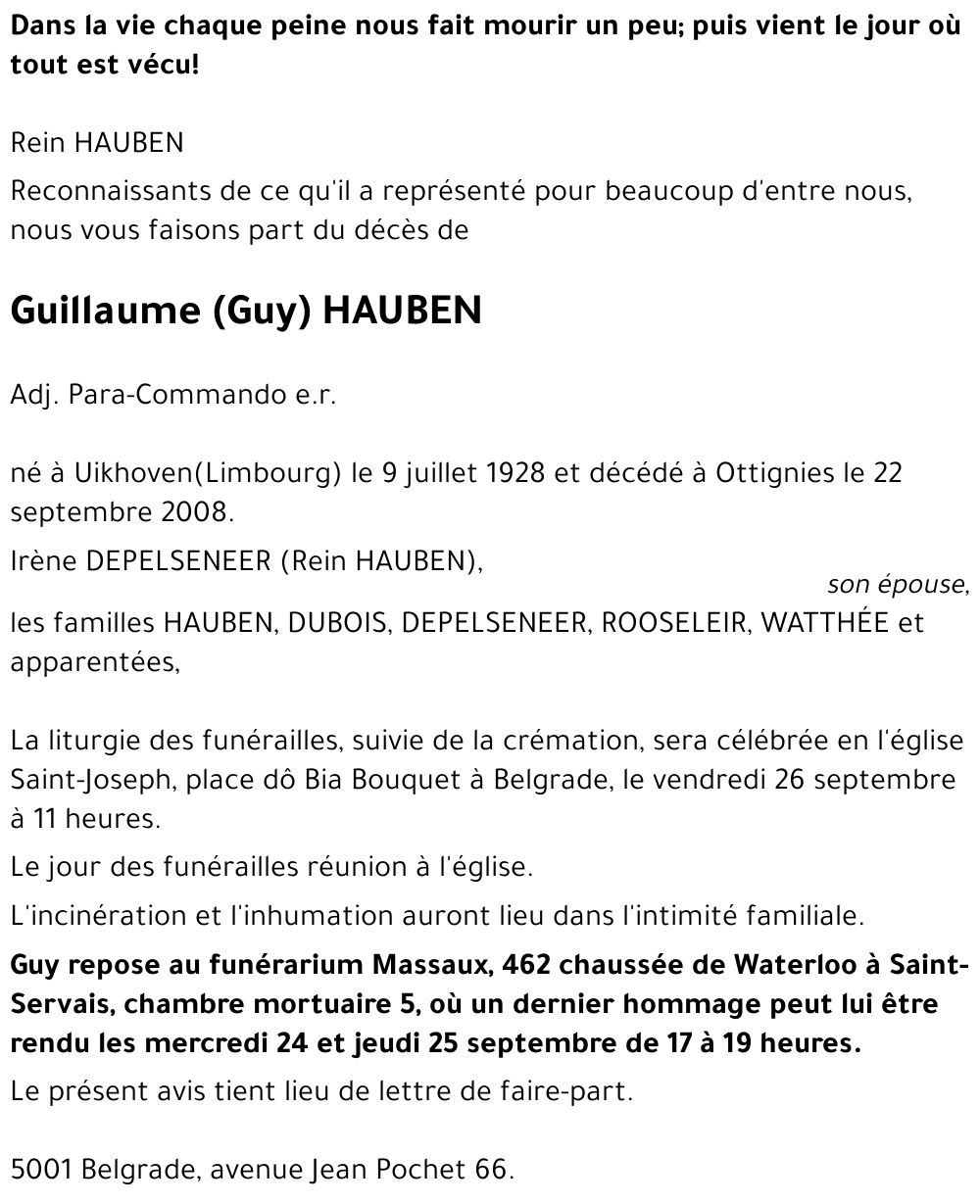Guillaume HAUBEN