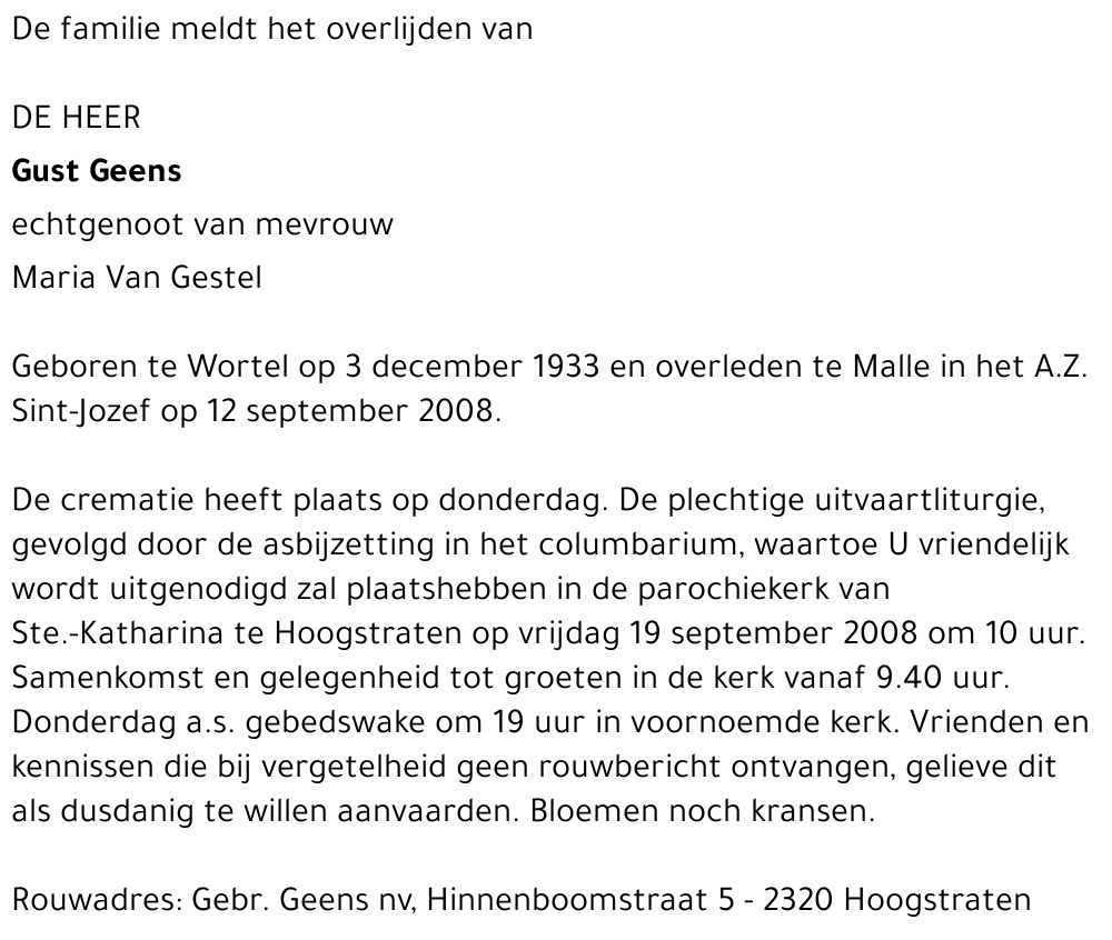 Gust Geens