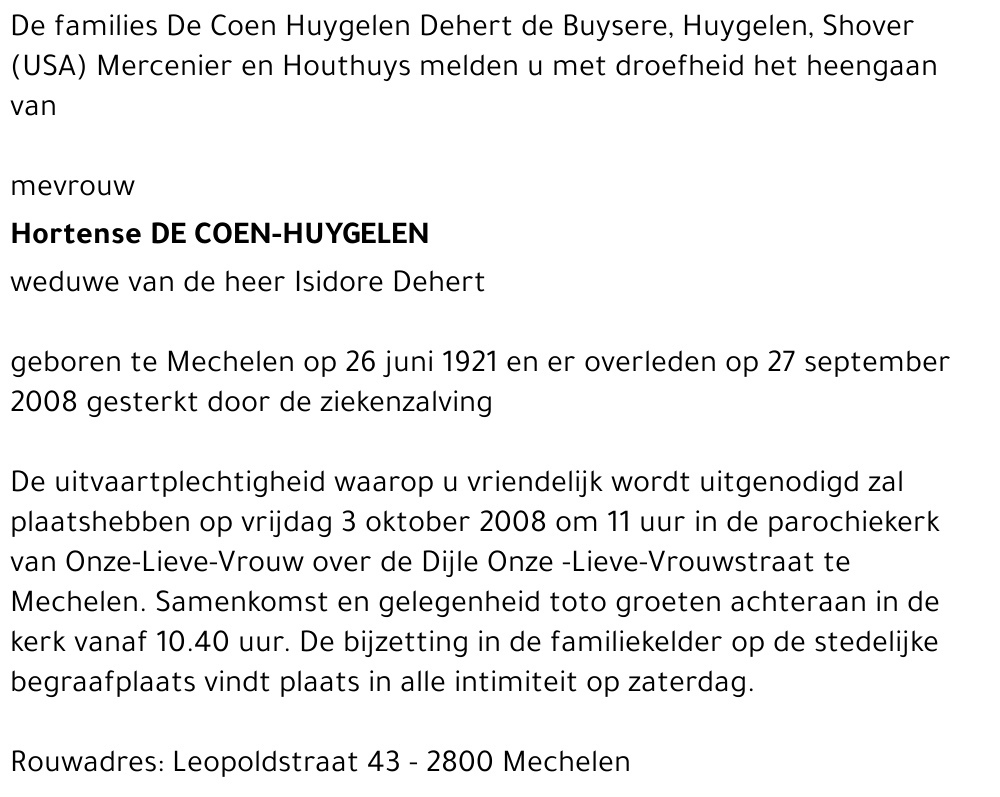 Hortense De Coen-Huygelen