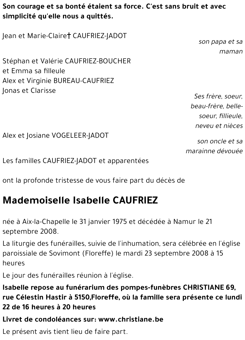 Isabelle CAUFRIEZ