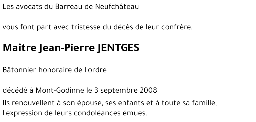 Jean-Pierre JENTGES