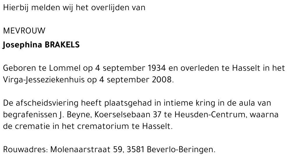 Josephina Brakels