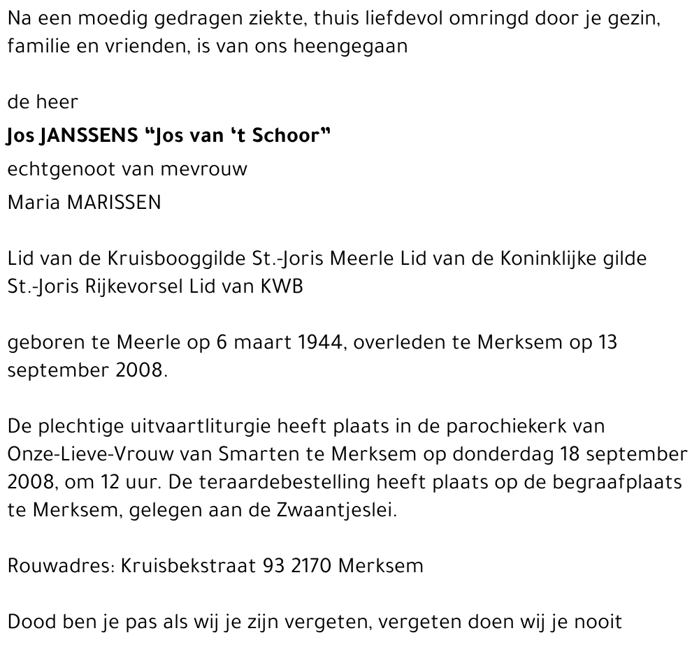 Josephus Janssens