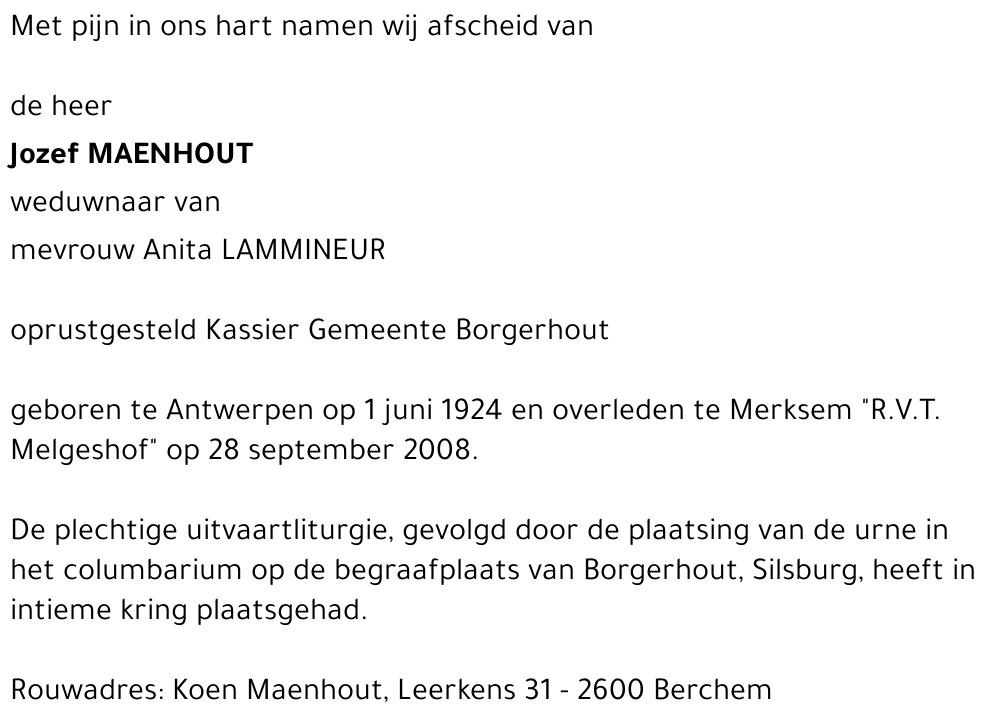 Jozef Maenhout