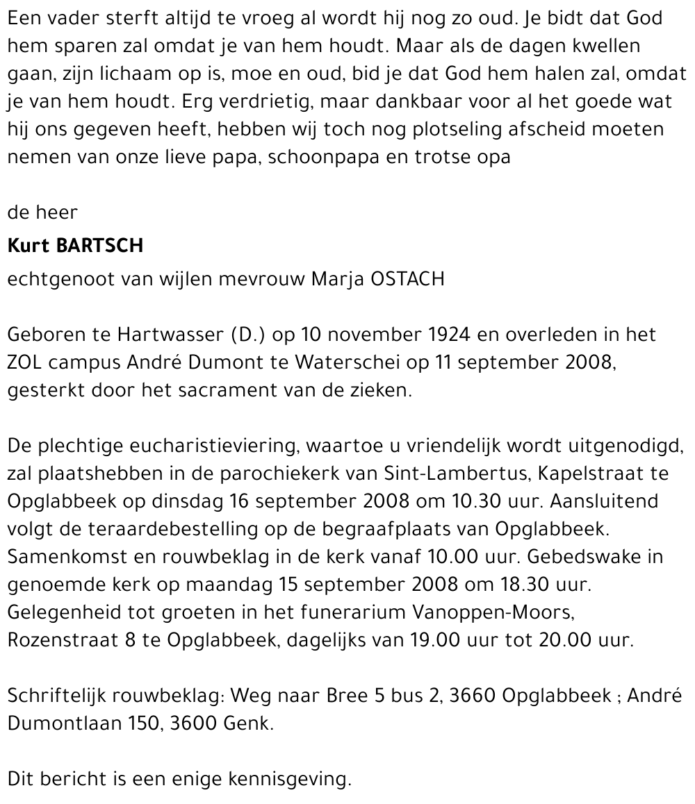 Kurt Bartsch