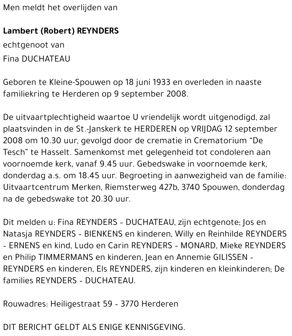 Lambert (Robert) Reynders