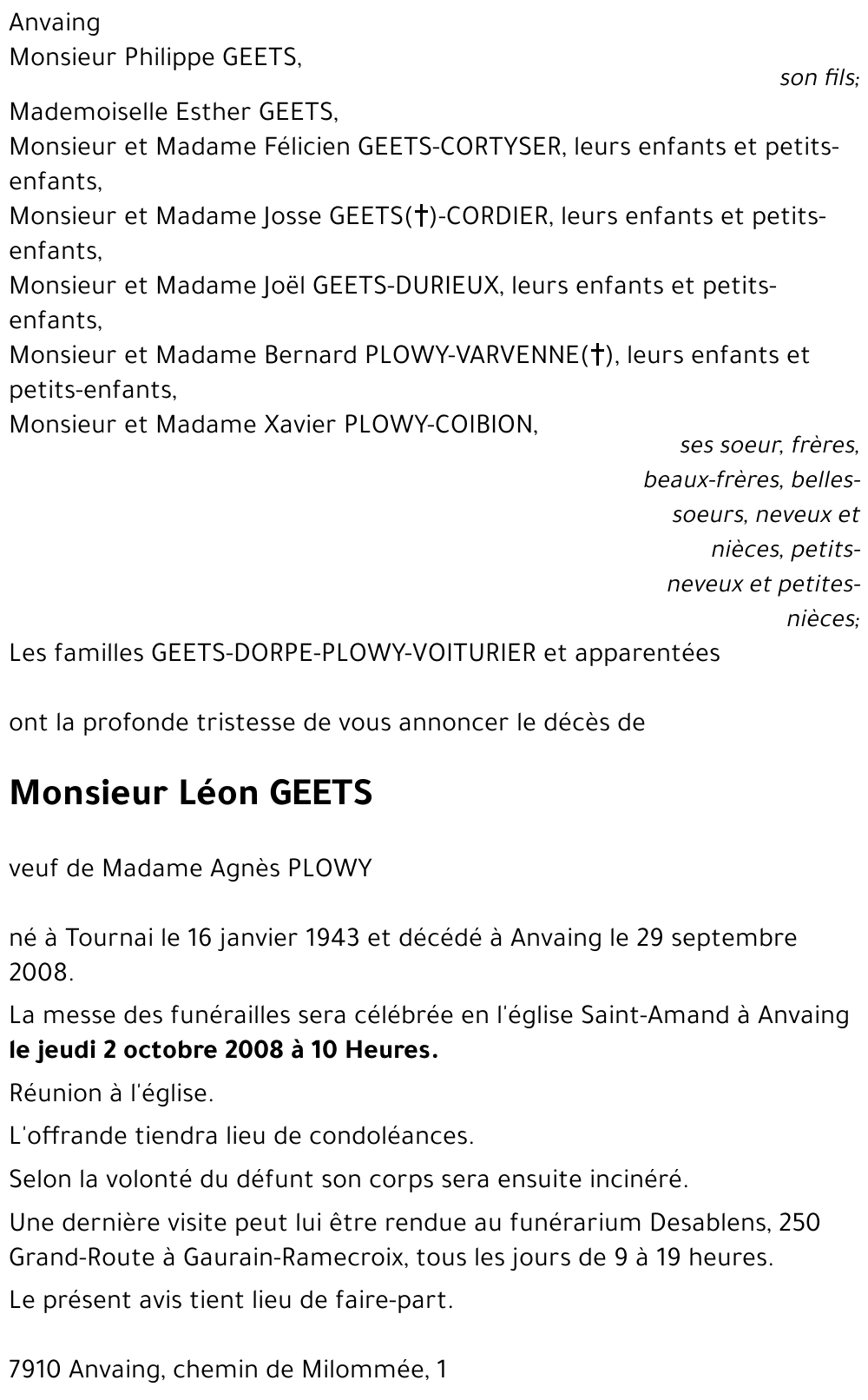 Léon GEETS