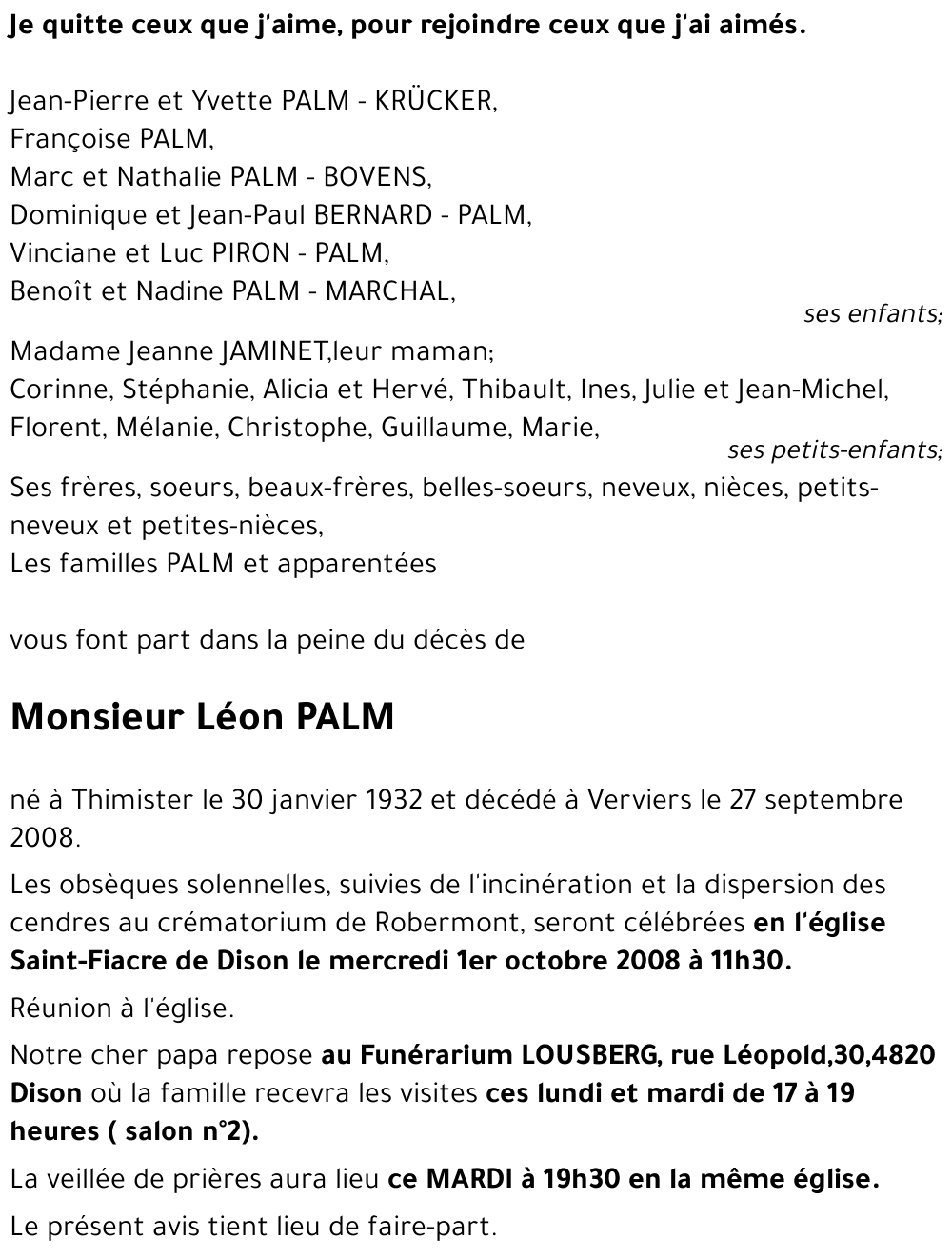 Léon PALM