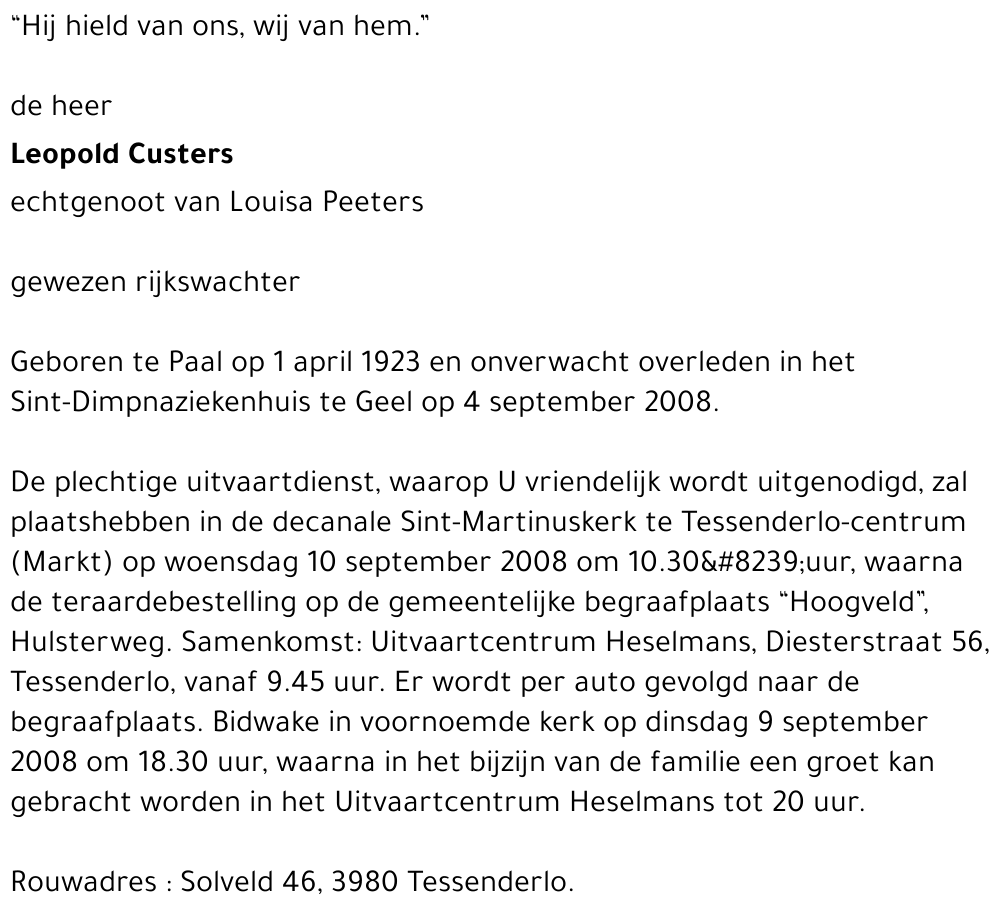 Leopold Custers